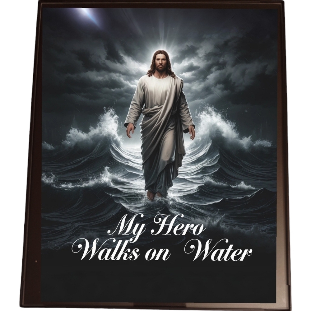 Jesus Walks On Water In A  8x10 Frame